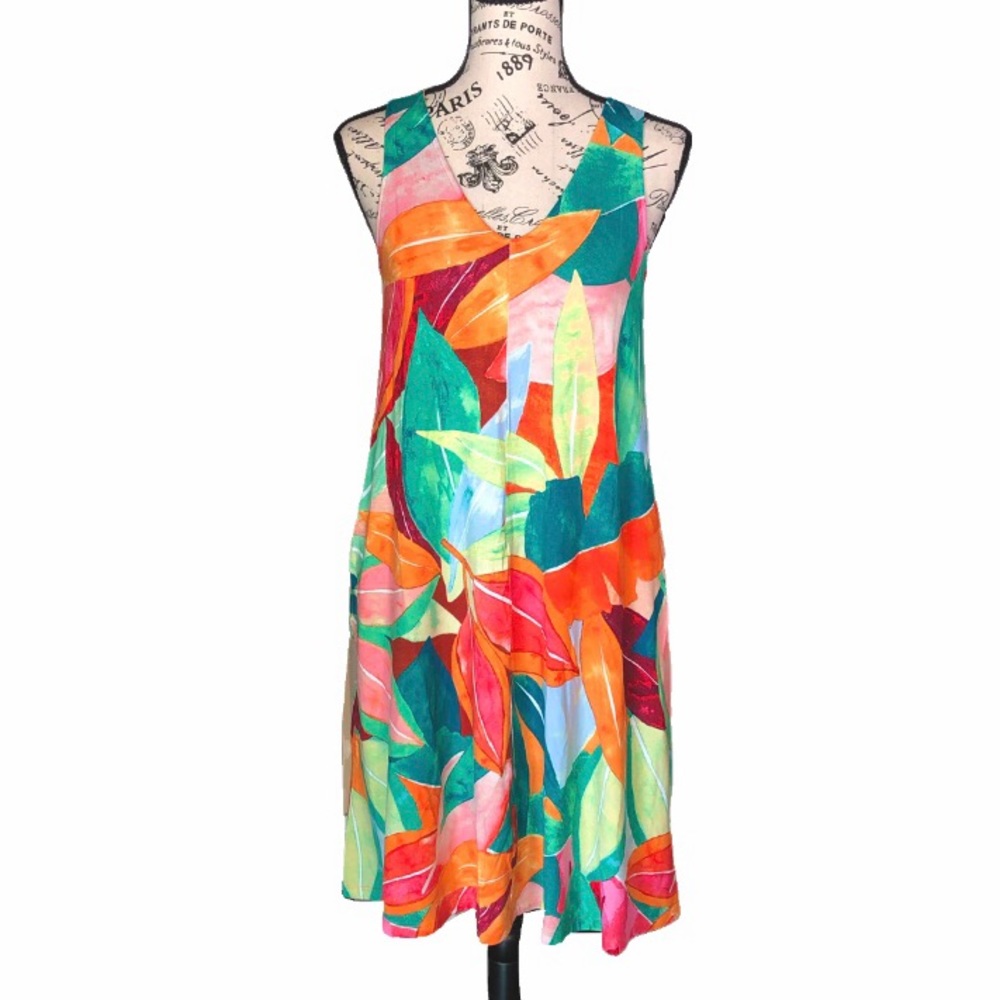 NEW Time and Tru Sleeveless V-Neck Knit Dress